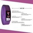 thumbnail image 6 of Fadi Sports Durable Solid Martial Arts Belt for Karate Taekwondo Judo Aikido – Adjustable – Purple – 3, 6 of 7