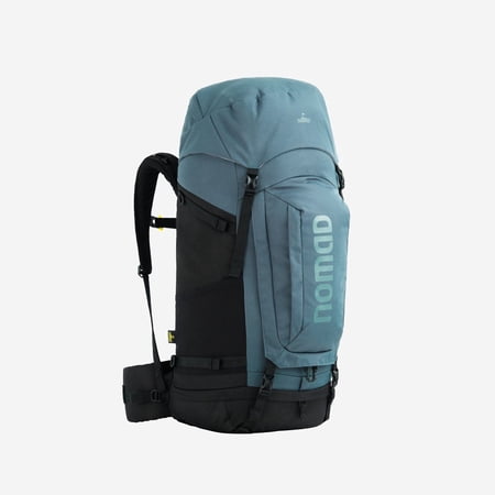 Nomad Batura Premium 55L Hiking Backpack, Lightweight Travel & Camping Rucksack with Rain Cover, Steel Blue