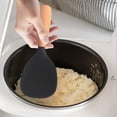 thumbnail image 2 of Chenmei Short Wooden Handle Silicone Spatula Multifunction Spatula Cooking Spoon Silicone Spoon with Wooden Handle Heat Insulation Heat Spoons for Rice Cooker, 2 of 7