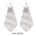 thumbnail image 6 of Naierhg Cartoon Wipe Hand Towel Soft Touch Super Absorbent Quick-drying Lint-free Clean Chenille Kitchen Bathroom Toilet Hanging Towel Daily Use Blue, 6 of 8