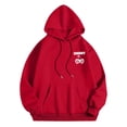 thumbnail image 3 of Wxolcjlv Womens Cherry Print Pullover Hoodies Oversized Drawstring Hooded Sweatshirts Fall Cute Tops, 3 of 5