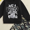 thumbnail image 4 of CAUYDY 3 6 9 12 18 24 Months 1-5T NToddler Baby Boy Fall Clothes Newborn Long Sleeve Sweatshirt with Pants 2 Piece Winter Outfits Dark Gray for Sizes 3-4 Years, 4 of 4