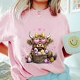 thumbnail image 2 of Easter Day Highland Cow T-shirt, Cute Cow Easter Shirt, Retro Easter Tee Shirt, Happy Easter Gift for Her, 2 of 6