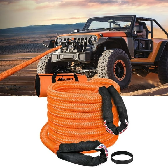 Nilight Kinetic Recovery Rope 33000 LBS 1in x 30ft Heavy-Duty Offroad Snatch Strap Vehicle Recovery kit for UTV ATV SUV Truck Car Tractor