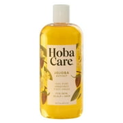 HobaCare Jojoba Oil 16oz, 100% Pure | Natural Cold Pressed Unrefined Multi-Purpose Oil for Hair, Face and Body