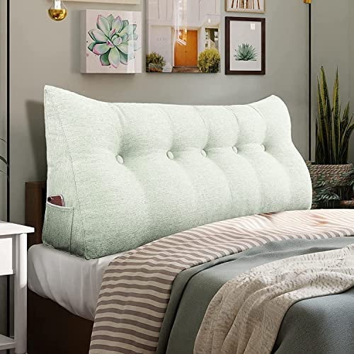 Multifunctional Upholstered Headboard Pillow Twin, Button Tufted