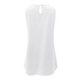 thumbnail image 6 of SNKSDGM Female Seamless Tank Tops for Women Pack Plus Size Spaghetti Strap Tank Tops for Women Women's Solid Color Round Neck Sleeveless Pleated Loose Casual Shirt Back Closed Vest Top Xl, 6 of 6