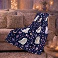 thumbnail image 6 of Ghost Pumpkin Scene Ghosts And Pumpkins Spooky Holiday Art Halloween Lovers Playful Harvest Motif Warm Flannel Blanket, Halloween Gift for Living Room and Family Room Home Decor, 6 of 9