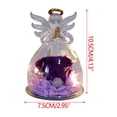 thumbnail image 3 of LSLJS Natural Immortal Flowers Valentines Day Gifts, Angel Figurines Glass Cover with Preserved Forever Real Rose & LED Lights, Glowing Love Decorations Romantic Angel Flowers Gifts for Women Girls, 3 of 8