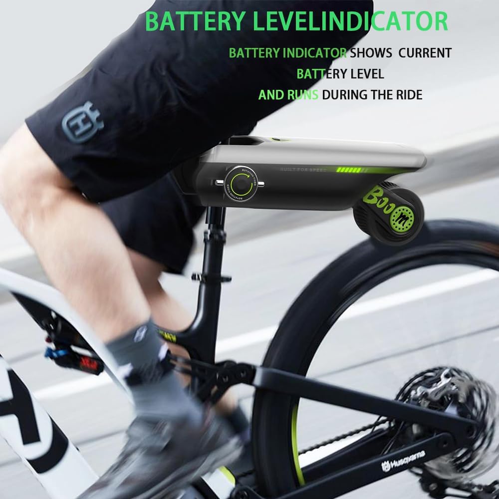 Electric Bike Conversion Kit, Up to 31 Miles Range Pedal Assist for Mountain Bike and Road Bike,Wireless Control,12V 10AH Chargeable Battery,15.5Mph,30s Tool-Free Installation (Blue)