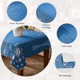 thumbnail image 5 of Modern Blue Table Cloth Waterproof Tablecloths, Abstract Diamond Luxury Gradient Tablecloth Dining Table Cover for Kitchen Party Tabletop Outdoor, Rectangle Tablecloth 60x120 Inch, 5 of 9