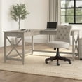 thumbnail image 2 of Bush Furniture Key West 60W L Shaped Desk in Washed Gray - Engineered Wood, 2 of 7