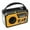 Orange, variant on Peggybuy 16000mAh AM/FM/WB NOAA Emergency Weather Radio LED Flashlight Reading Lamp Bluetooth-Compatible 5.3 Speaker for Outdoor Survival