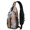 Purple Halloween Pumpkins with Boo, variant on Purple Halloween Pumpkins with Boo Sling Backpack, Cycling Sling Bag with Earphone Port, Breathable Padded Back Gift Ideas for Holiday Birthday Gifts