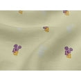 thumbnail image 4 of oneOone Viscose Jersey Light Yellow Fabric Leaves Block Craft Projects Decor Fabric Printed By The Yard 60 Inch Wide, 4 of 5