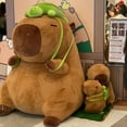 thumbnail image 3 of Muñeco de peluche de capibara de gran tamaño y lindo dibujo animado, juguete de peluche gigante para niños, conejillo de indias feo y lindo, regalo de cumpleaños para niñas, sala de exposición Deco, 3 of 5
