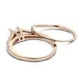 thumbnail image 2 of Ladies 14K Unique Natural 0.6 Ctw Diamond Engagement Ring Set For Her (Rose Gold Size 4.5), 2 of 3