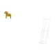 thumbnail image 5 of Figura de caballo Dalecarlian, mesa auxiliar de acrílico, escultura de animal coleccionable para estantería, armario, decoración del hogar, espacio pe, 5 of 8