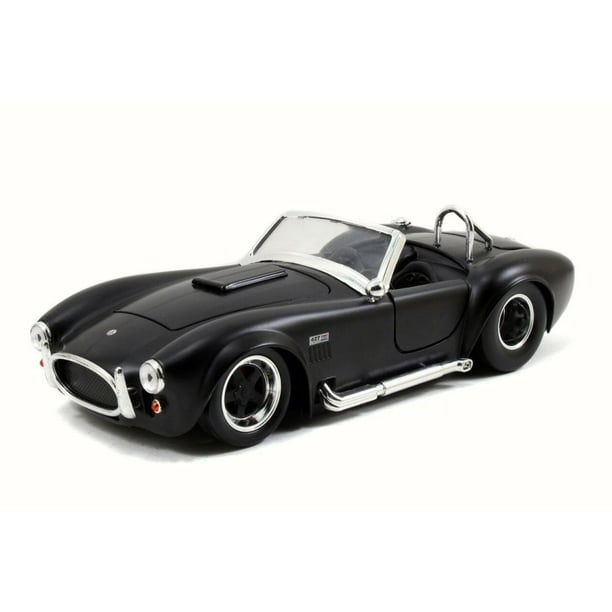 1965 Shelby Cobra 427 S/C Convertible, Black - JADA Toys 97403 - 1/24 Scale Diecast Model Toy Car