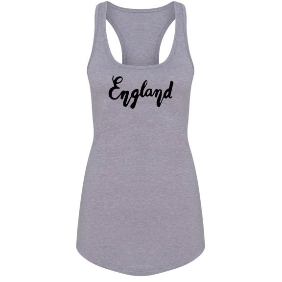 Cool England Swirl Grunge Quote Tank Women's -Image by Shutterstock