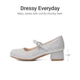 thumbnail image 5 of DREAM PAIRS Girls Mary Jane Low Heel Dress Shoes Flower Party Wedding Pumps for Little and Big Kids, 5 of 6