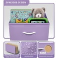 thumbnail image 4 of Sorbus 2-Drawer Nightstand Shelf Storage End Table, Steel Frame, Purple, 4 of 5