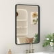 thumbnail image 1 of Espejo de baño de pared YYXW con marco de metal redondeado, 1 of 6