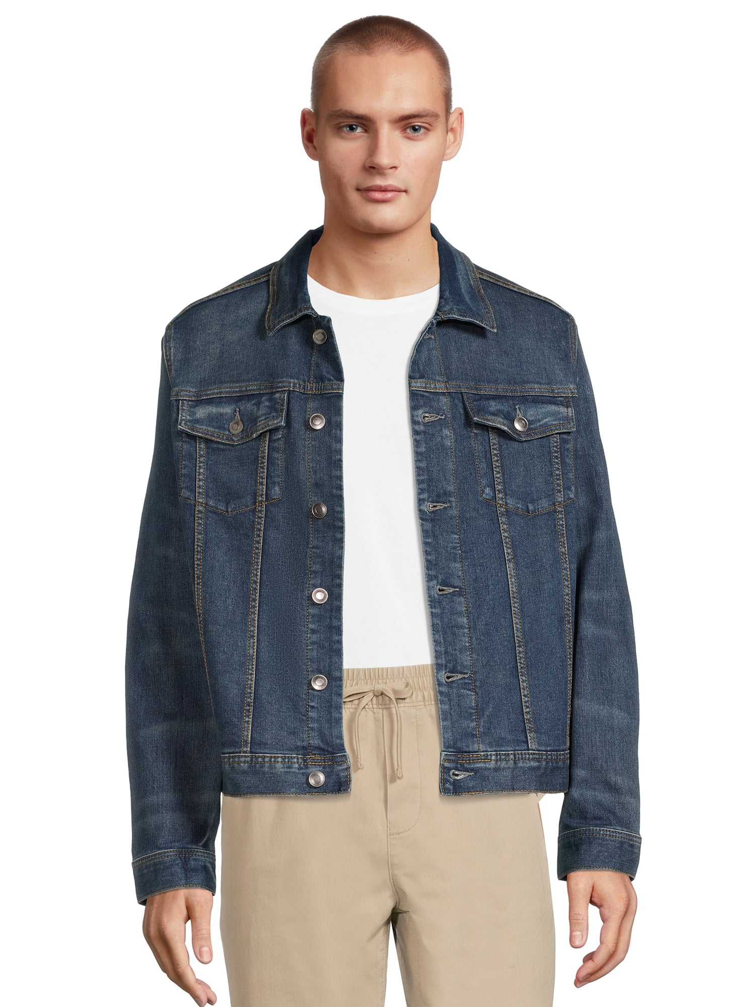 walmart denim jacket men's