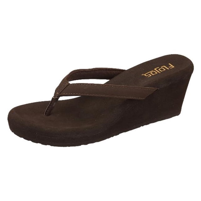Flojos Sandale Olivia pour Femmes, Marron - Taille 5