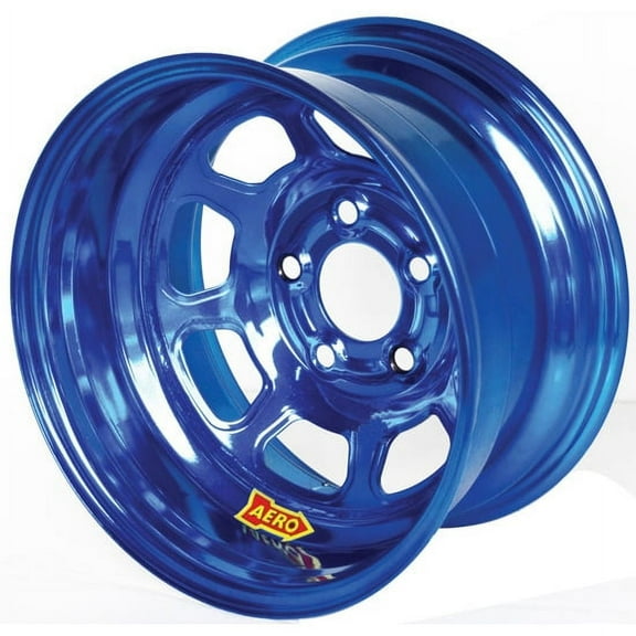 Aero 50-974730BLU 50 Series 15x7 Inch Wheel, 5 on 4-3/4 BP 3 Inch BS