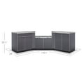 thumbnail image 2 of NewAge Products Outdoor Kitchen 6 Piece Cabinet Set in Slate Gray with Countertops, 2 of 12