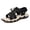 black, variant on Men's Outdoor Sport Sandals, Adjustable Tan & Gray Hiking Shoes