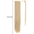 thumbnail image 2 of xiaxaixu Extensions de Cheveux Queue de Cheval Longue Naturelles Douces à Enrouler Droites à Clip pour Femmes, 2 of 8