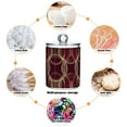 thumbnail image 6 of Yayeee 2 Pack Qtip Holder Bathroom Cotton Swab Canister with Lid Clear Dispenser Set, Gold Abstract Pattern, 6 of 6