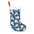 thumbnail image 2 of Salouo Cute Salamander Print Christmas Stockings,Large Xmas Stocking Set of 1 Holiday and Farmhouse Stocking for Christmas Holiday Party Decoration(17.7*11 Inch), 2 of 7