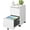 Matte-white 2-drawer Mobile, variant on 2 Drawer File Cabinet, Fully Assembled Locking Full Steel Filing Cabinet, 150LBS Capacity, Quiet Slides, Anti-Tipping Wheels, Fits A4/Letter/Legal, for Home Office, Matte White