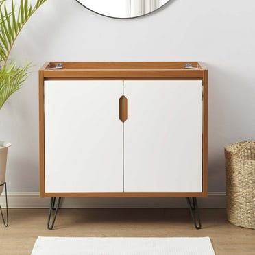 Modway Energize Durable Bathroom Vanity, Cherry White, 36" W, 72 lb