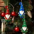 thumbnail image 3 of Dserhfy Wooden Christmas Ornament 2D Santa Claus on Hot Air Balloon/Riding Bicycle/Penguin/Elf Hanging Ornaments for Xmas Tree Holiday Party Decor, 3 of 8