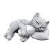 thumbnail image 4 of Adorno de resina para gatos, decoración para cementerio, escultura de animal resistente a la intemperie, figura de recuerdo de mascota, 4 of 8