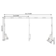 thumbnail image 3 of 19.69*9.84ft Carbon Steel Wedding Stand, Wedding Arch Backdrop Stand Square Wedding Flower Display Frame for Baby Showers, Bachelorette Parties,Garden Decorations, 3 of 15