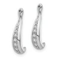 thumbnail image 2 of Auriga Fine Jewelry 10K White Gold Diamond Earring Jackets for Women, 2 of 5