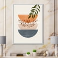 thumbnail image 2 of Designart 'Abstract Geometrical Moon and Sun With Leaf III' Modern Framed Canvas Wall Art Print, 2 of 5