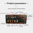 thumbnail image 3 of Max 300W Bluetooth Amplifier Board 12V 24V 220V Subwoofer Amplifier Board Support Microphone for Car Home Audio US Plug, 3 of 6