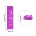 thumbnail image 2 of Uxcell Translucent Harmonica Assorted Colors 10 Holes Purple ABS Harp Mouth 2Pack, 2 of 6