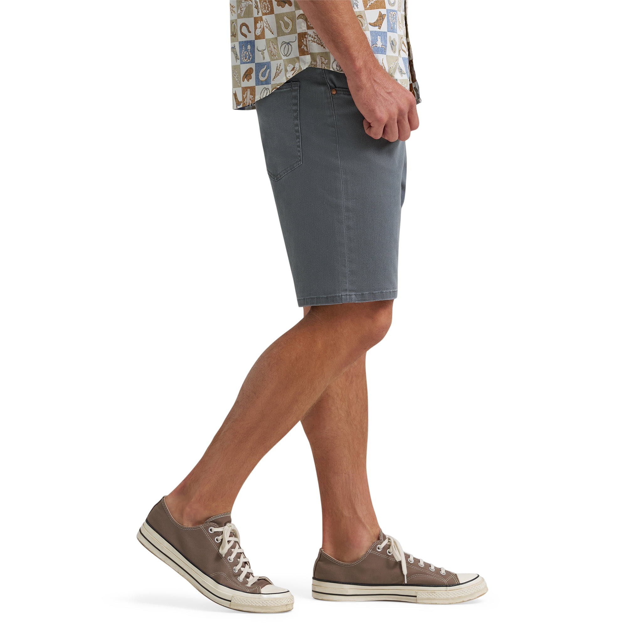 Short en denim extensible à cinq poches pour homme