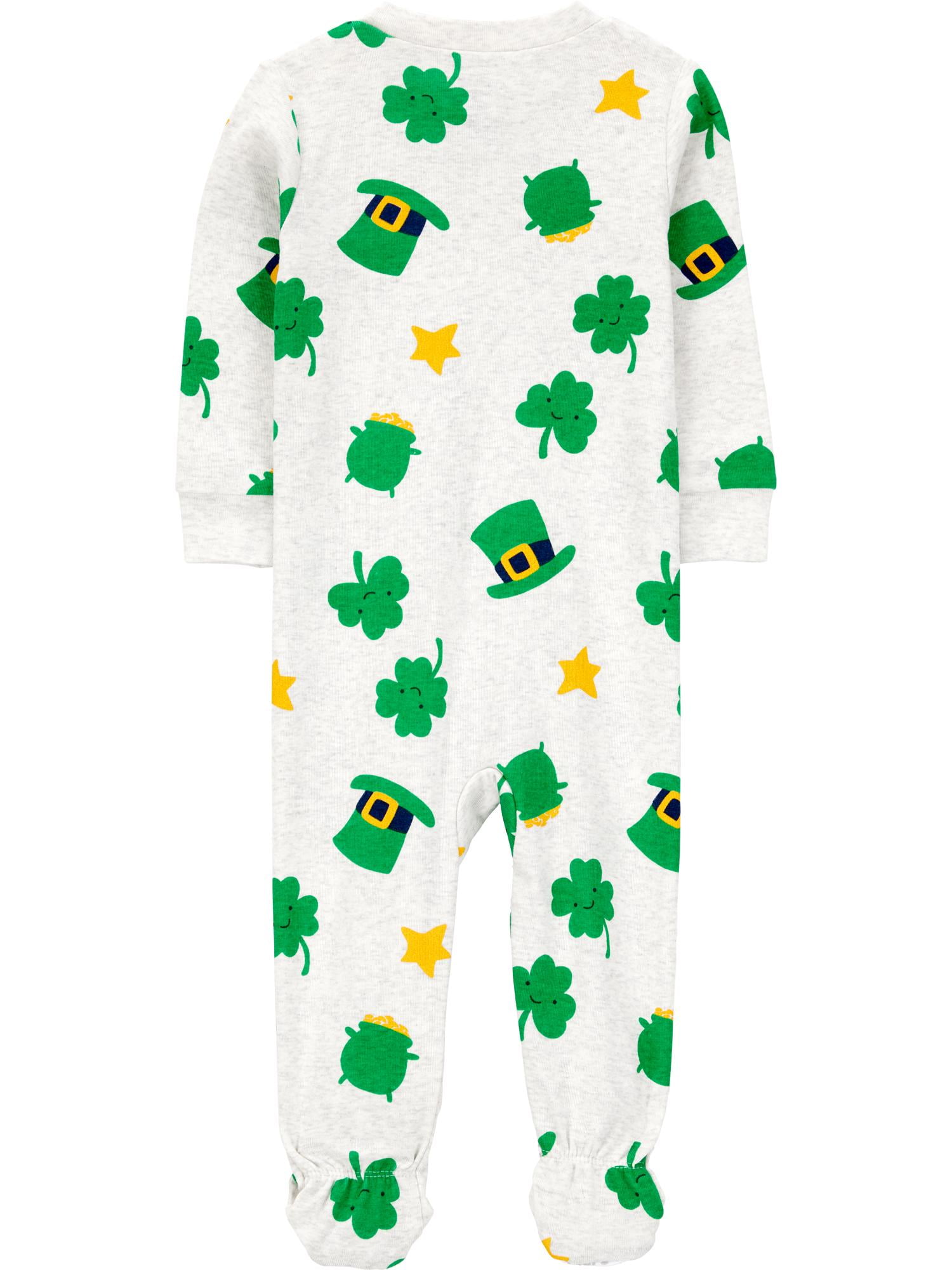 Carter's Child of Mine Baby and Toddler St. Patrick's Pajama, One-Piece, Sizes 12M-5T