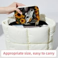 thumbnail image 6 of Unicorn Sunflower Velvet Earring Organizer Jewelry Box with Removable Compartment - Portable Velvet Jewelry Organizer - Gift-ready Jewelry Boxes, 6 of 7