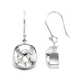 thumbnail image 3 of Aretes Zvezda Cushion color Crystal plata .925 gancho Zvezda ZAR-CSH12-CRY-G, 3 of 3