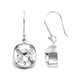 thumbnail image 3 of Aretes Zvezda Cushion color Crystal plata .925 gancho Zvezda ZAR-CSH12-CRY-G, 3 of 3