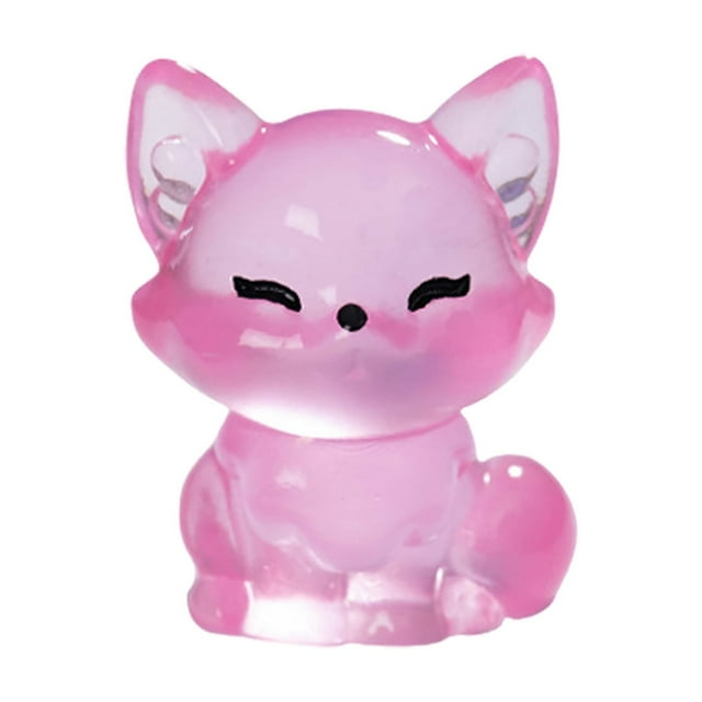 Figurines d'Animaux Miniatures Phosphorescentes en Résine pour Bureau, Jardin Féérique et Terrarium